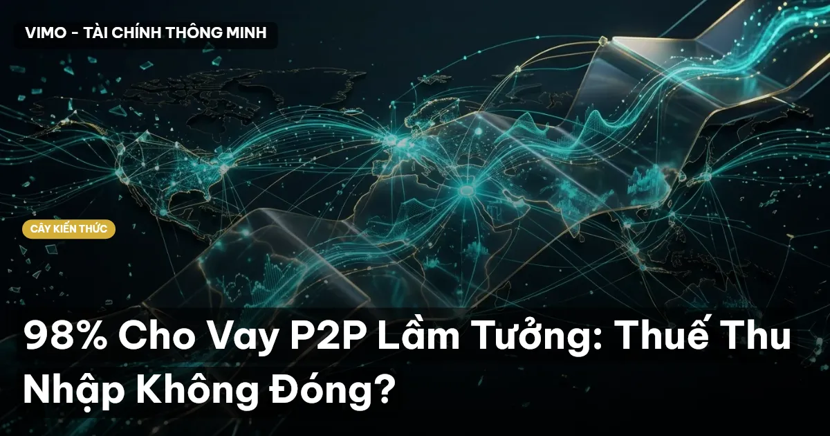 98% Cho Vay P2P Lầm Tưởng: Thuế Thu Nhập Không Đóng?
