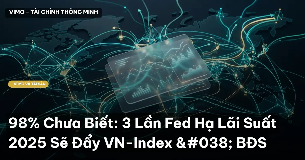 98% Chưa Biết: 3 Lần Fed Hạ Lãi Suất 2025 Sẽ Đẩy VN-Index & BĐS