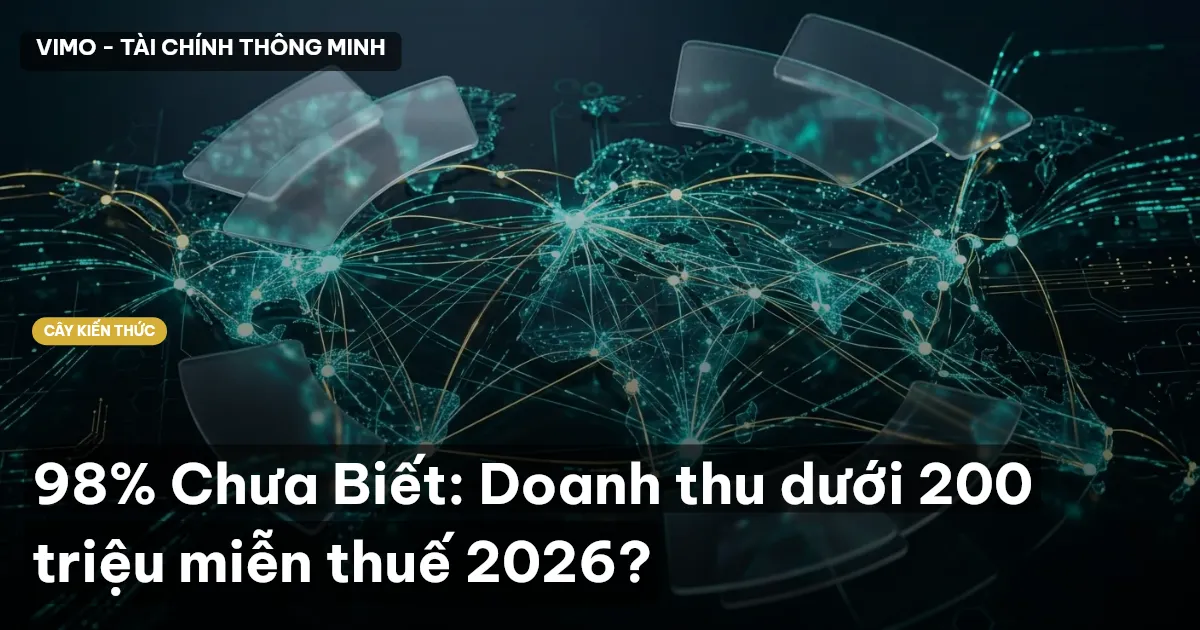 98% Chưa Biết: Doanh thu dưới 200 triệu miễn thuế 2026?