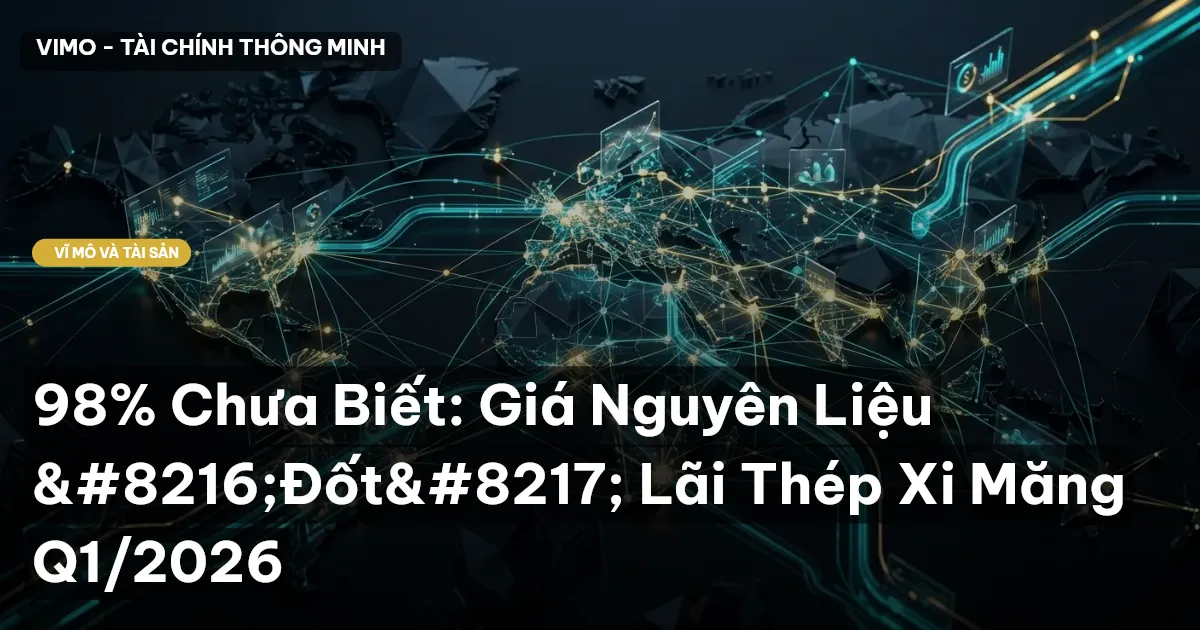 98% Chưa Biết: Giá Nguyên Liệu ‘Đốt’ Lãi Thép Xi Măng Q1/2026