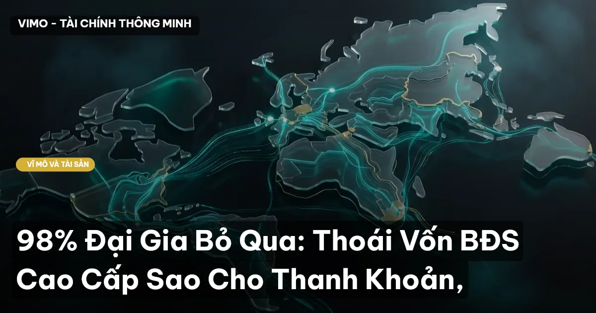 98% Đại Gia Bỏ Qua: Thoái Vốn BĐS Cao Cấp Sao Cho Thanh Khoản,