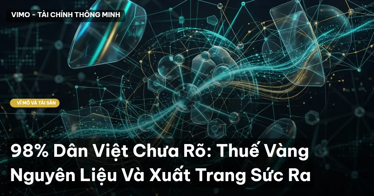 98% Dân Việt Chưa Rõ: Thuế Vàng Nguyên Liệu Và Xuất Trang Sức Ra
