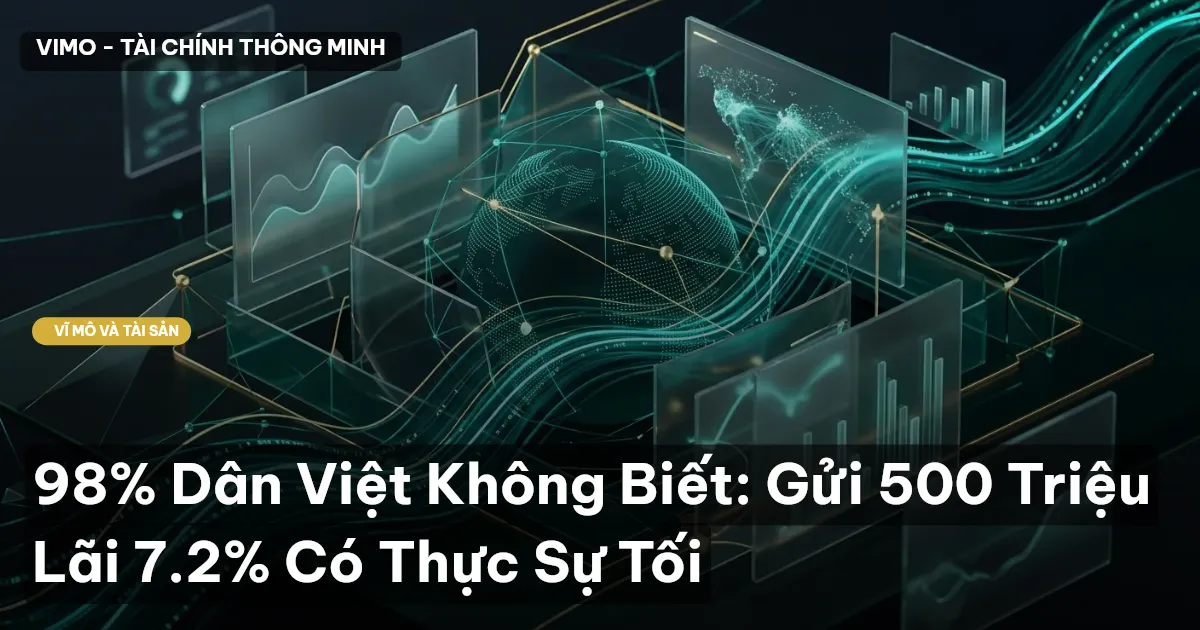 98% Dân Việt Không Biết: Gửi 500 Triệu Lãi 7.2% Có Thực Sự Tối