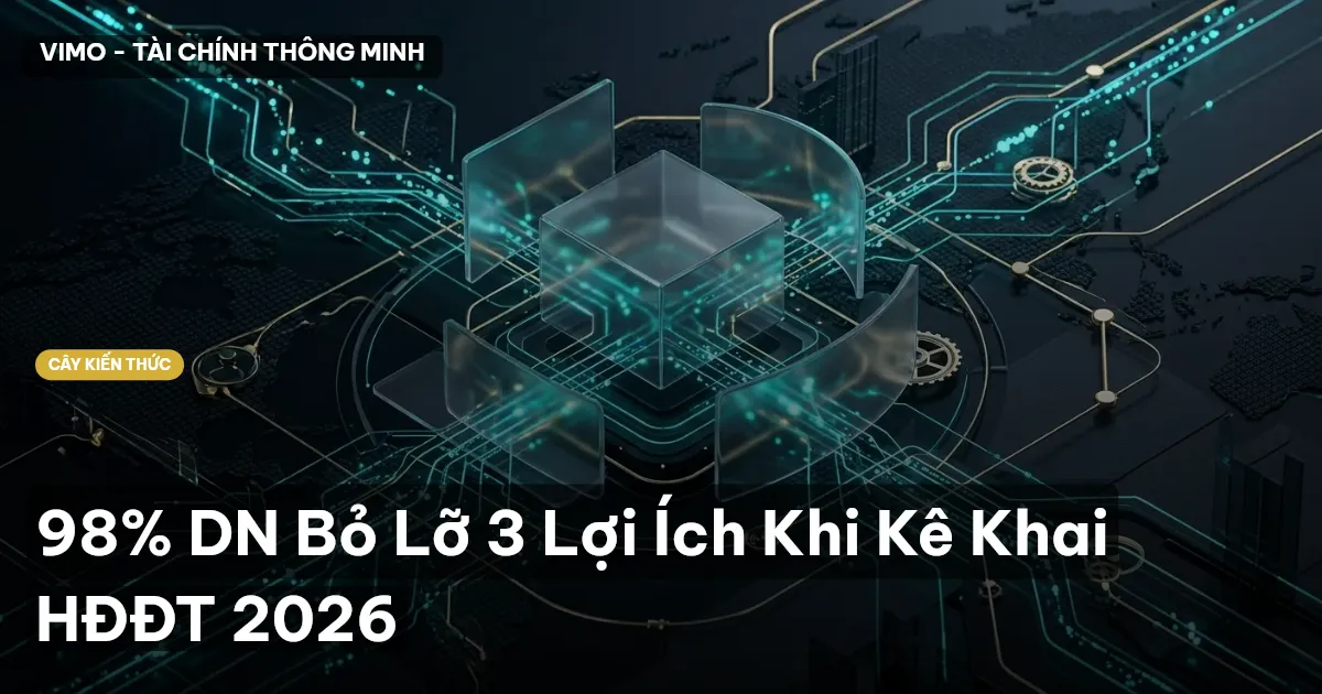 98% DN Bỏ Lỡ 3 Lợi Ích Khi Kê Khai HĐĐT 2026