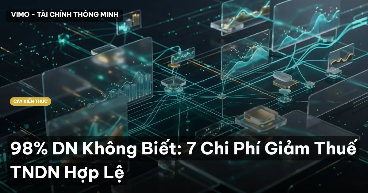 98% DN Không Biết: 7 Chi Phí Giảm Thuế TNDN Hợp Lệ