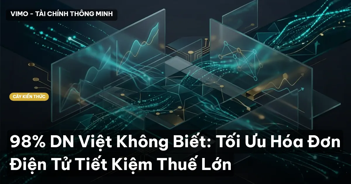 98% DN Việt Không Biết: Tối Ưu Hóa Đơn Điện Tử Tiết Kiệm Thuế Lớn