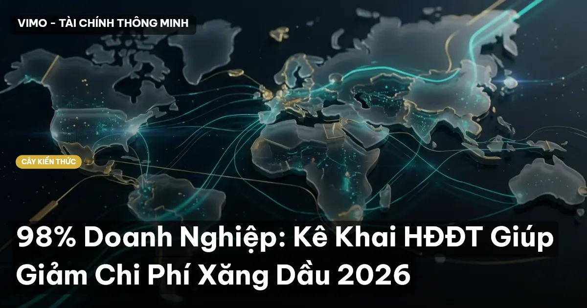 98% Doanh Nghiệp: Kê Khai HĐĐT Giúp Giảm Chi Phí Xăng Dầu 2026