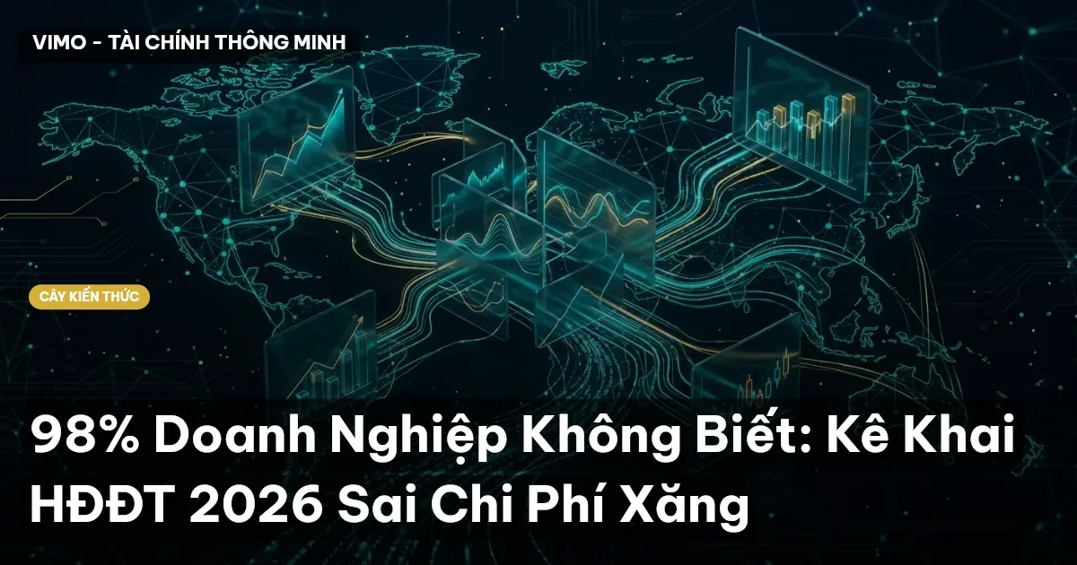 98% Doanh Nghiệp Không Biết: Kê Khai HĐĐT 2026 Sai Chi Phí Xăng