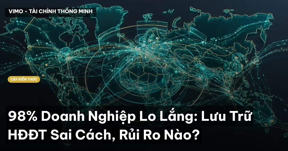98% Doanh Nghiệp Lo Lắng: Lưu Trữ HĐĐT Sai Cách, Rủi Ro Nào?