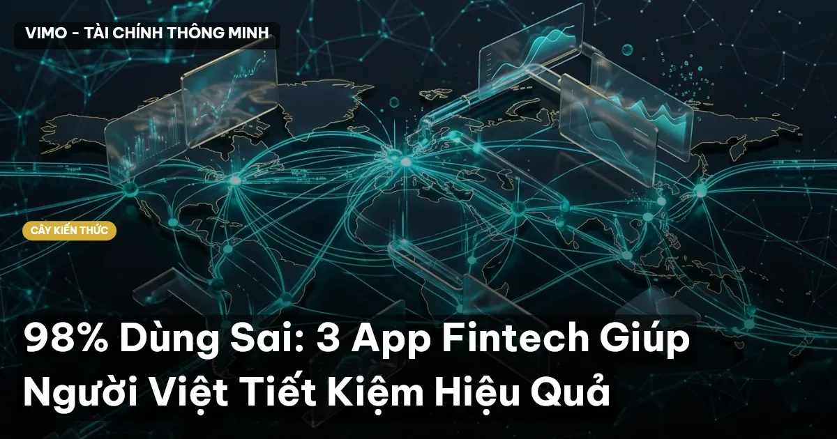 98% Dùng Sai: 3 App Fintech Giúp Người Việt Tiết Kiệm Hiệu Quả