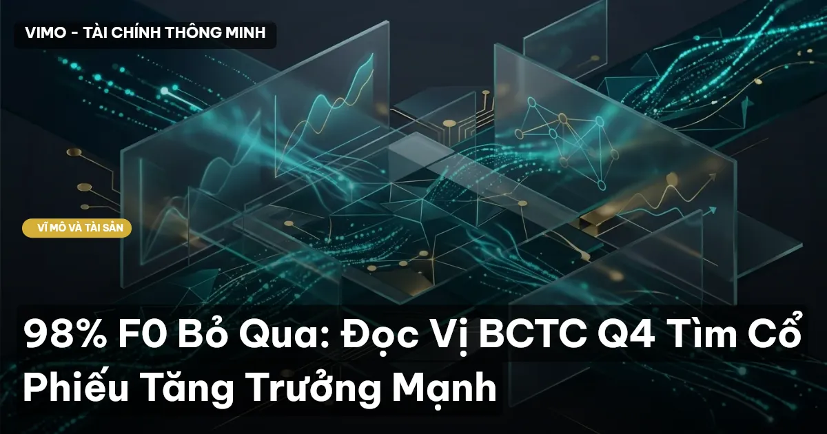 98% F0 Bỏ Qua: Đọc Vị BCTC Q4 Tìm Cổ Phiếu Tăng Trưởng Mạnh