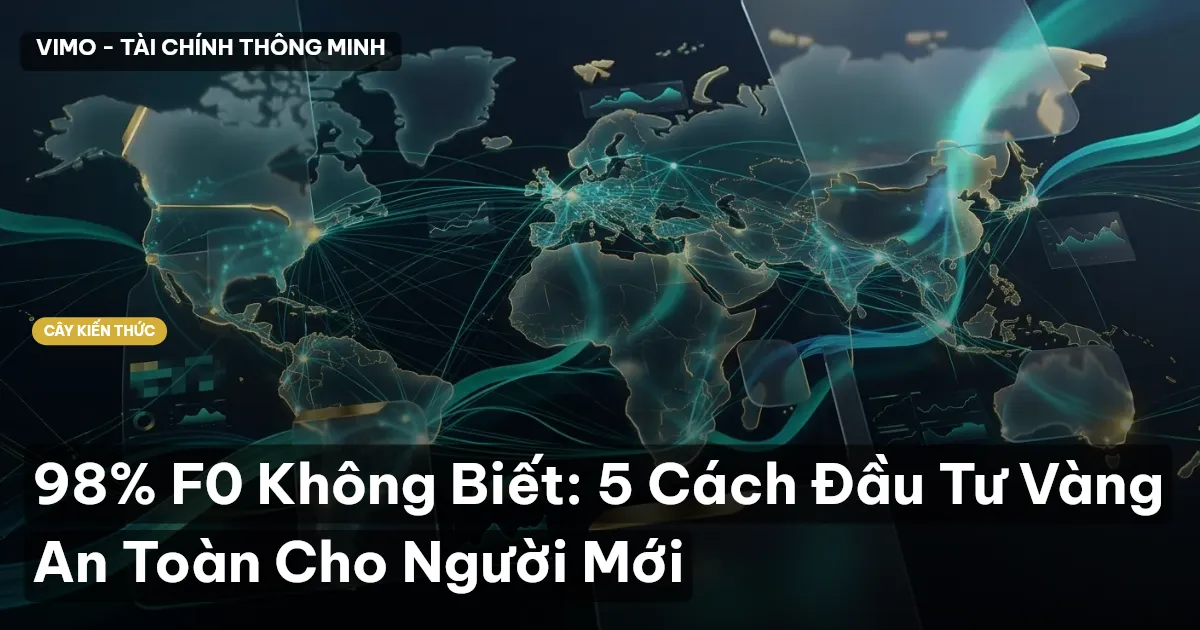 98% F0 Không Biết: 5 Cách Đầu Tư Vàng An Toàn Cho Người Mới