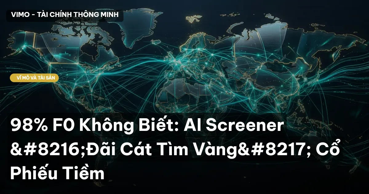 98% F0 Không Biết: AI Screener ‘Đãi Cát Tìm Vàng’ Cổ Phiếu Tiềm