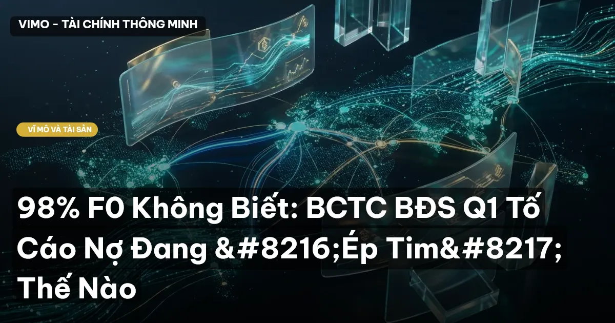 98% F0 Không Biết: BCTC BĐS Q1 Tố Cáo Nợ Đang 'Ép Tim' Thế Nào