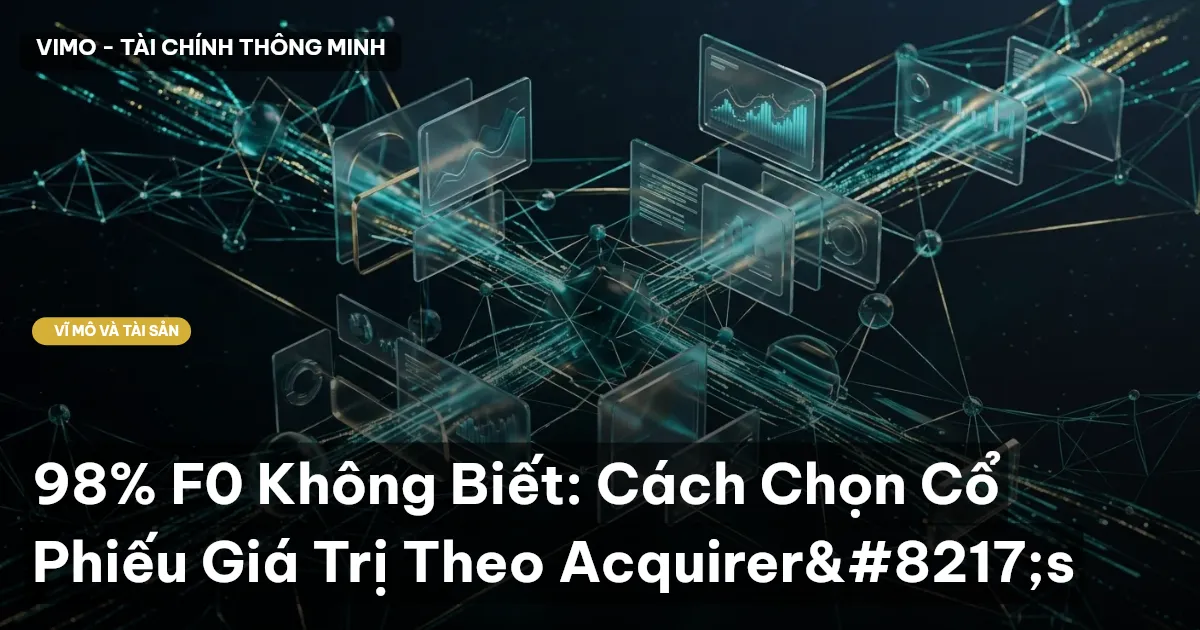 98% F0 Không Biết: Cách Chọn Cổ Phiếu Giá Trị Theo Acquirer’s