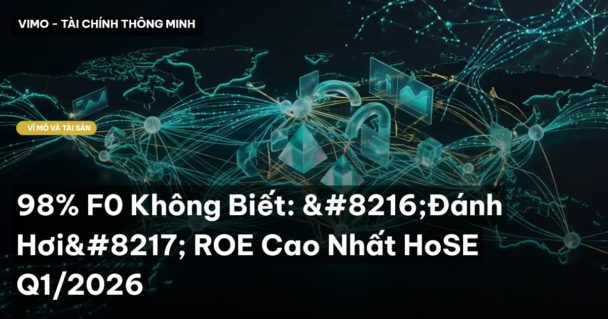 98% F0 Không Biết: ‘Đánh Hơi’ ROE Cao Nhất HoSE Q1/2026
