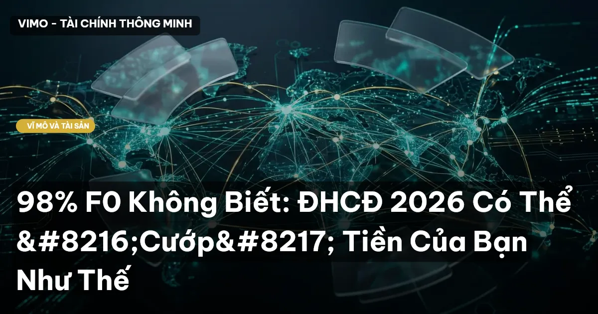 98% F0 Không Biết: ĐHCĐ 2026 Có Thể ‘Cướp’ Tiền Của Bạn Như Thế