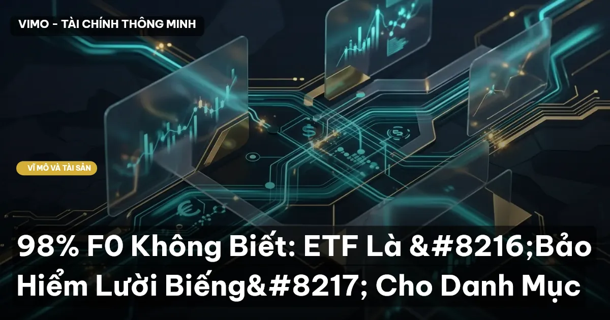 98% F0 Không Biết: ETF Là ‘Bảo Hiểm Lười Biếng’ Cho Danh Mục