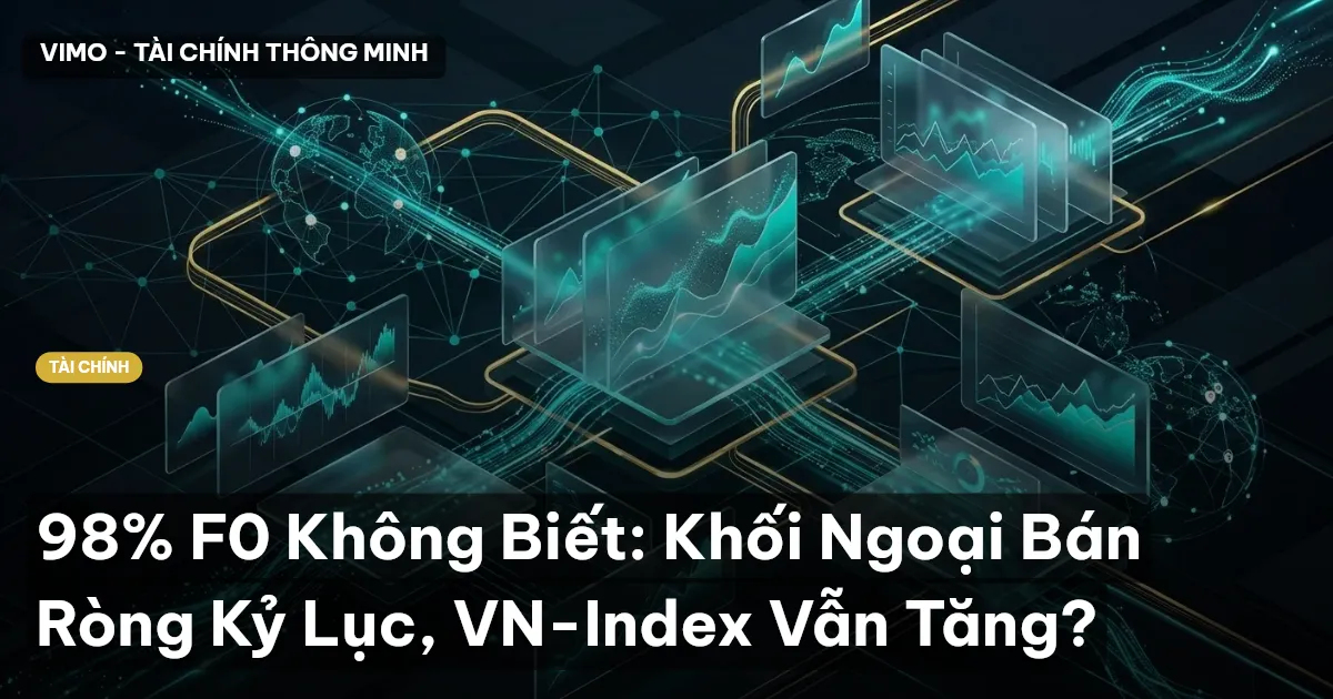 98% F0 Không Biết: Khối Ngoại Bán Ròng Kỷ Lục, VN-Index Vẫn Tăng?