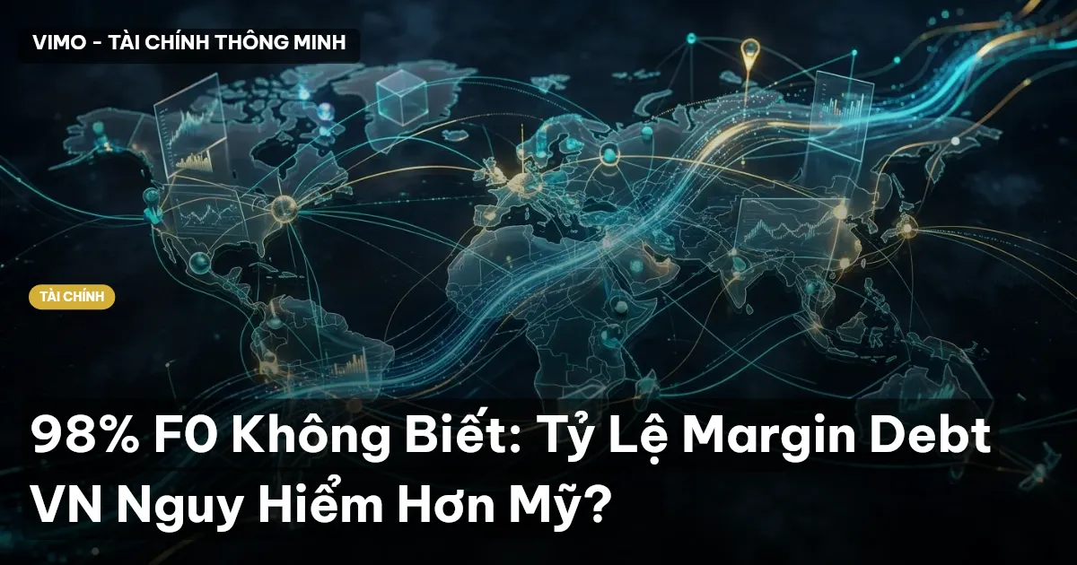 98% F0 Không Biết: Tỷ Lệ Margin Debt VN Nguy Hiểm Hơn Mỹ?