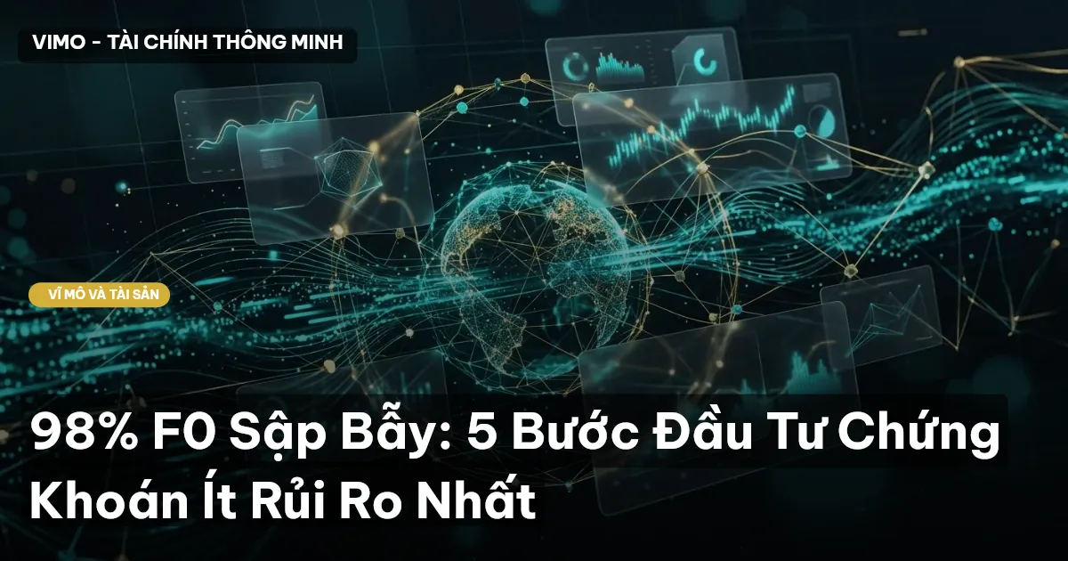 98% F0 Sập Bẫy: 5 Bước Đầu Tư Chứng Khoán Ít Rủi Ro Nhất