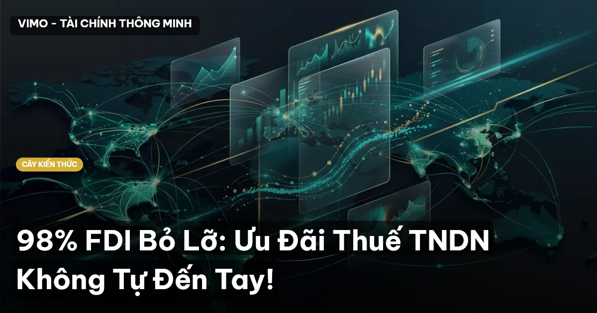 98% FDI Bỏ Lỡ: Ưu Đãi Thuế TNDN Không Tự Đến Tay!