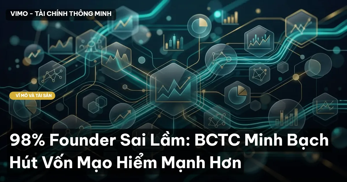 98% Founder Sai Lầm: BCTC Minh Bạch Hút Vốn Mạo Hiểm Mạnh Hơn