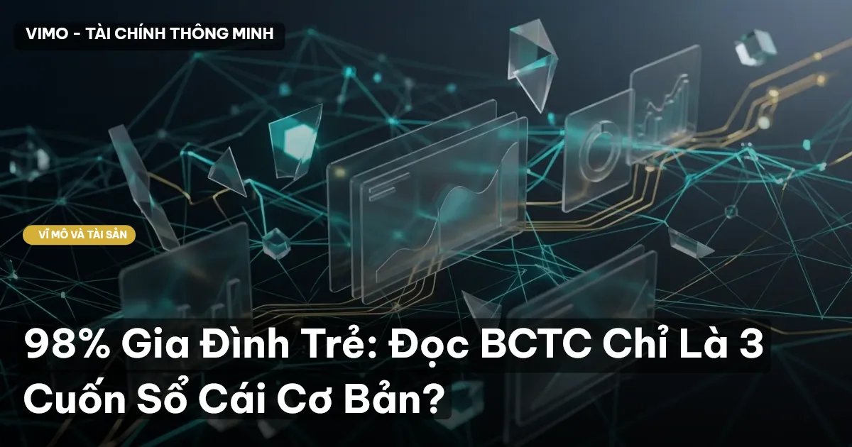 98% Gia Đình Trẻ: Đọc BCTC Chỉ Là 3 Cuốn Sổ Cái Cơ Bản?