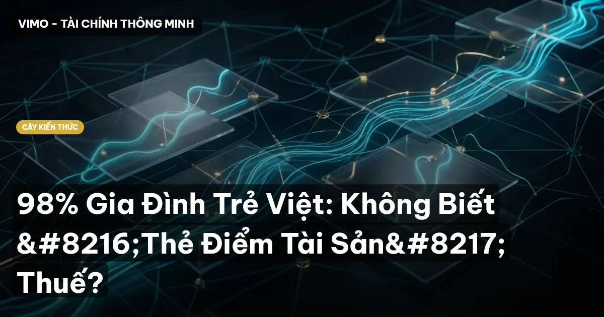 98% Gia Đình Trẻ Việt: Không Biết ‘Thẻ Điểm Tài Sản’ Thuế?