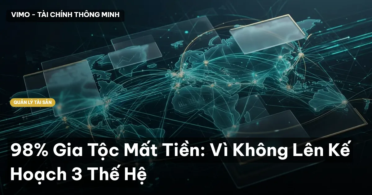 98% Gia Tộc Mất Tiền: Vì Không Lên Kế Hoạch 3 Thế Hệ