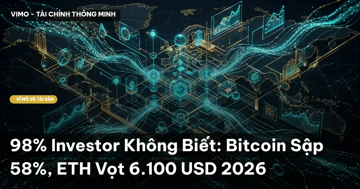 98% Investor Không Biết: Bitcoin Sập 58%, ETH Vọt 6.100 USD 2026