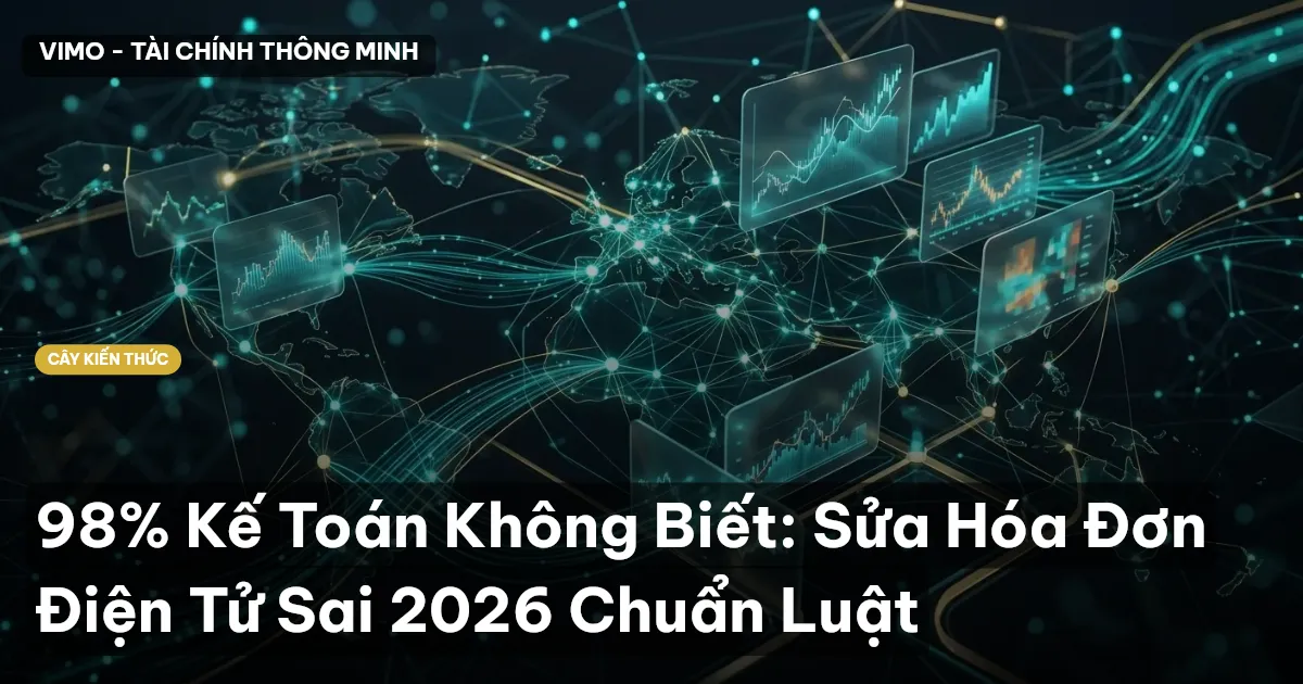 98% Kế Toán Không Biết: Sửa Hóa Đơn Điện Tử Sai 2026 Chuẩn Luật