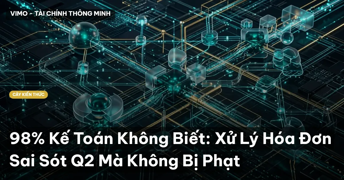 98% Kế Toán Không Biết: Xử Lý Hóa Đơn Sai Sót Q2 Mà Không Bị Phạt