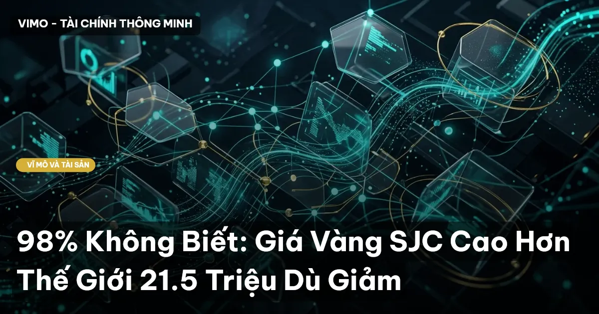 98% Không Biết: Giá Vàng SJC Cao Hơn Thế Giới 21.5 Triệu Dù Giảm
