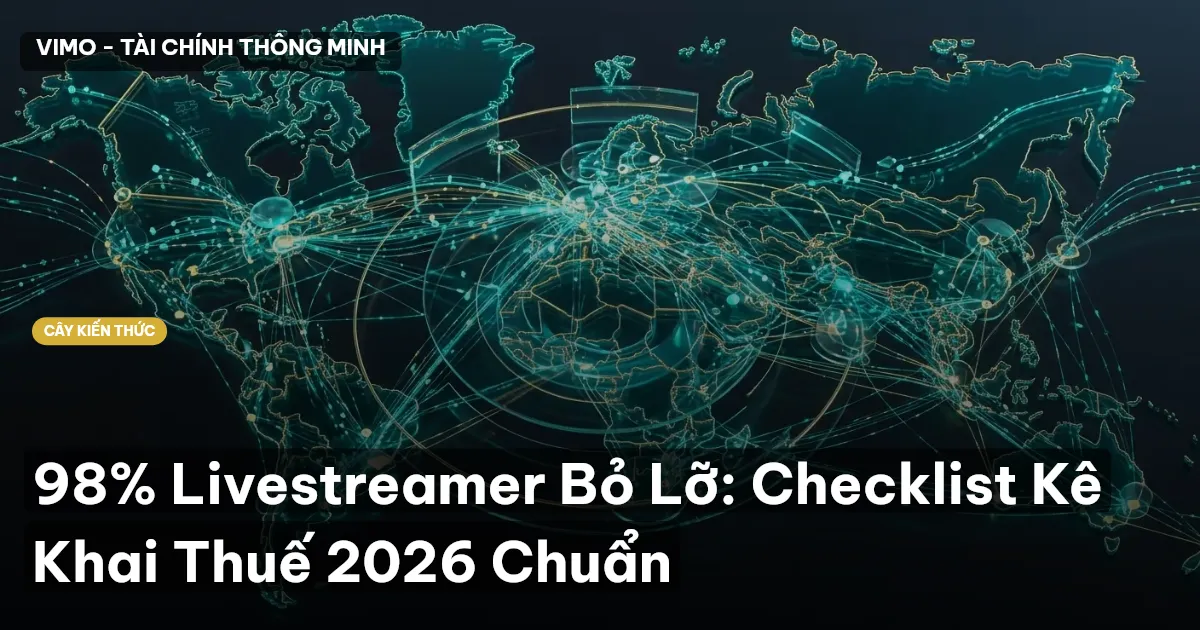 98% Livestreamer Bỏ Lỡ: Checklist Kê Khai Thuế 2026 Chuẩn
