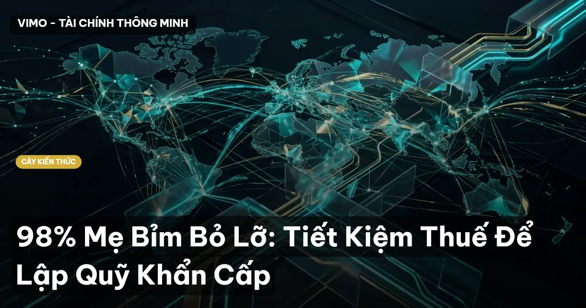 98% Mẹ Bỉm Bỏ Lỡ: Tiết Kiệm Thuế Để Lập Quỹ Khẩn Cấp