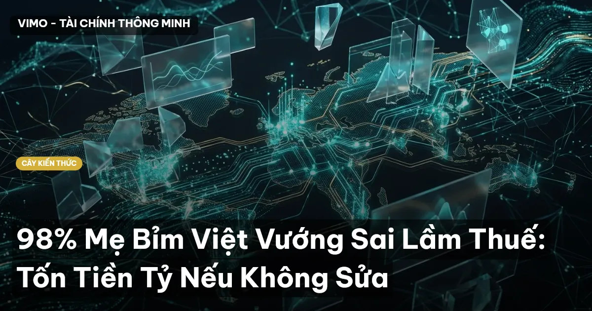 98% Mẹ Bỉm Việt Vướng Sai Lầm Thuế: Tốn Tiền Tỷ Nếu Không Sửa