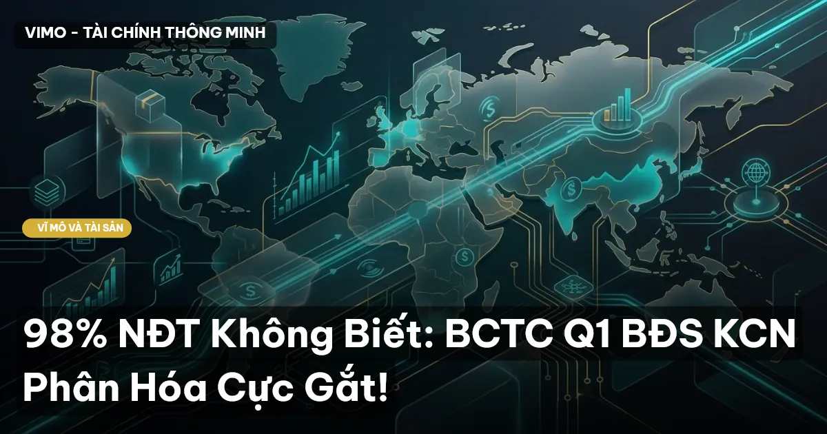 98% NĐT Không Biết: BCTC Q1 BĐS KCN Phân Hóa Cực Gắt!