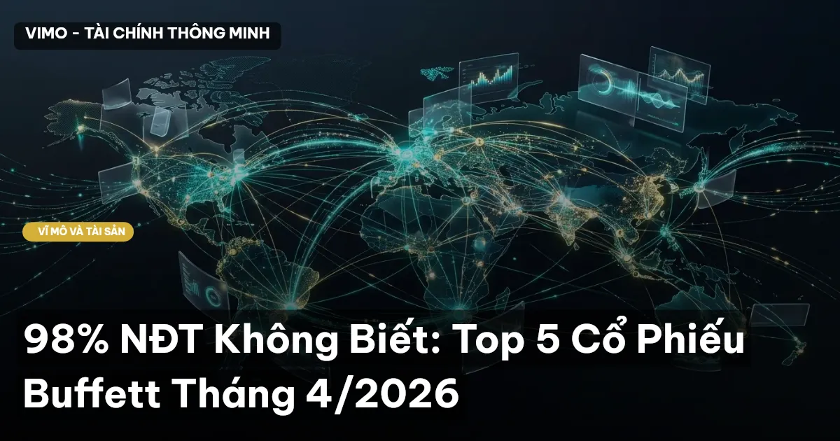 98% NĐT Không Biết: Top 5 Cổ Phiếu Buffett Tháng 4/2026