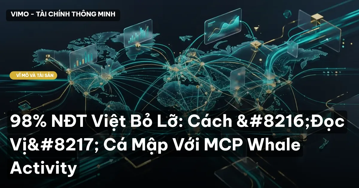 98% NĐT Việt Bỏ Lỡ: Cách ‘Đọc Vị’ Cá Mập Với MCP Whale Activity