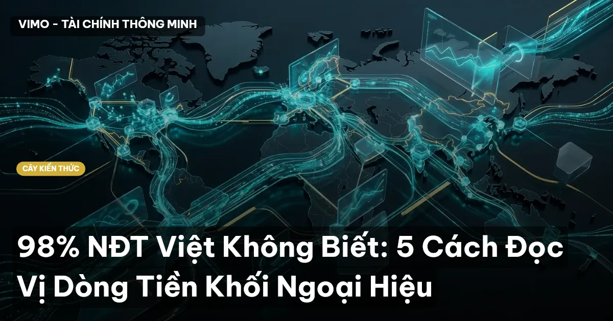 98% NĐT Việt Không Biết: 5 Cách Đọc Vị Dòng Tiền Khối Ngoại Hiệu