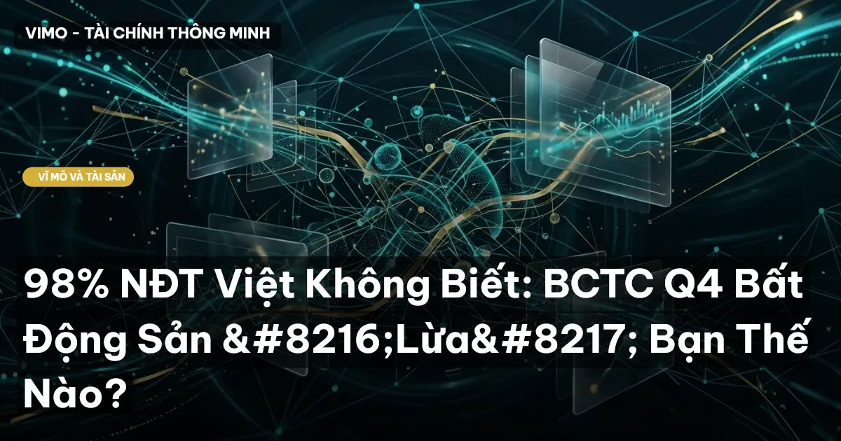 98% NĐT Việt Không Biết: BCTC Q4 Bất Động Sản 'Lừa' Bạn Thế Nào?