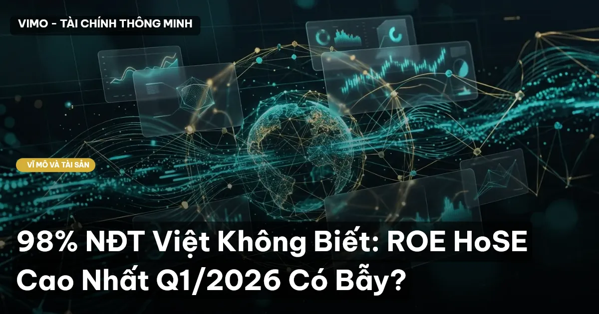 98% NĐT Việt Không Biết: ROE HoSE Cao Nhất Q1/2026 Có Bẫy?