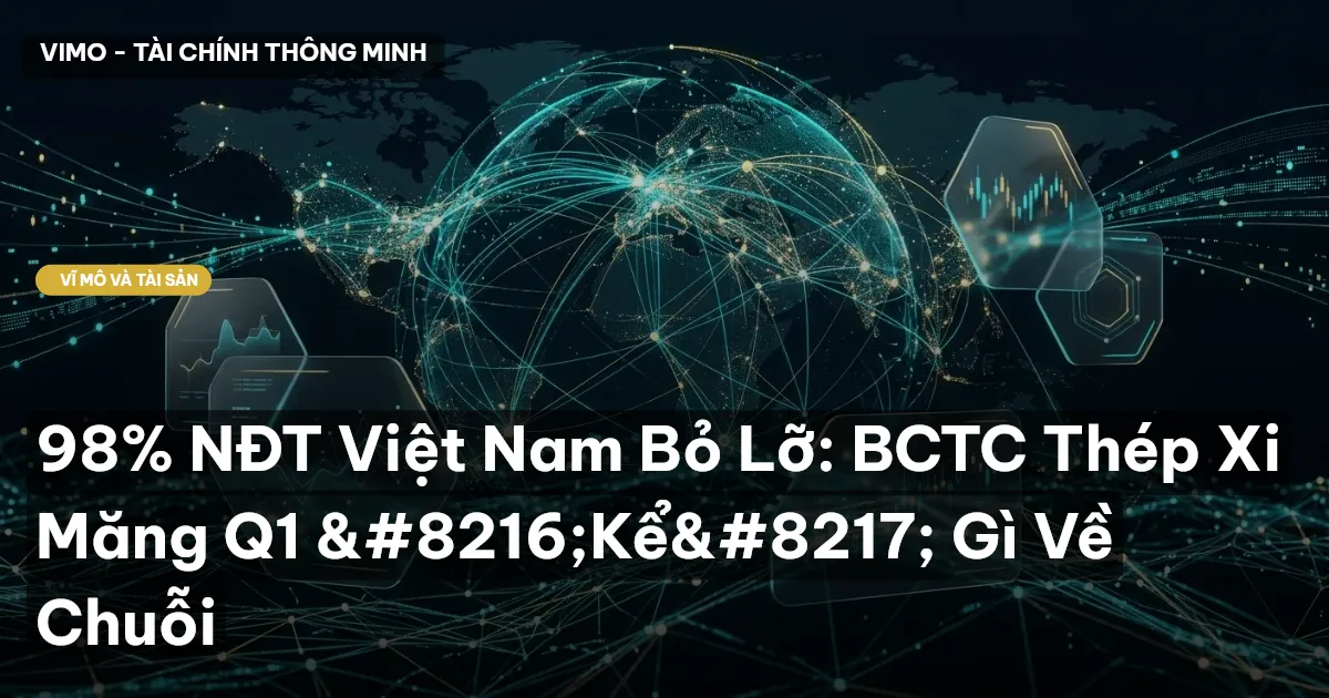 98% NĐT Việt Nam Bỏ Lỡ: BCTC Thép Xi Măng Q1 'Kể' Gì Về Chuỗi