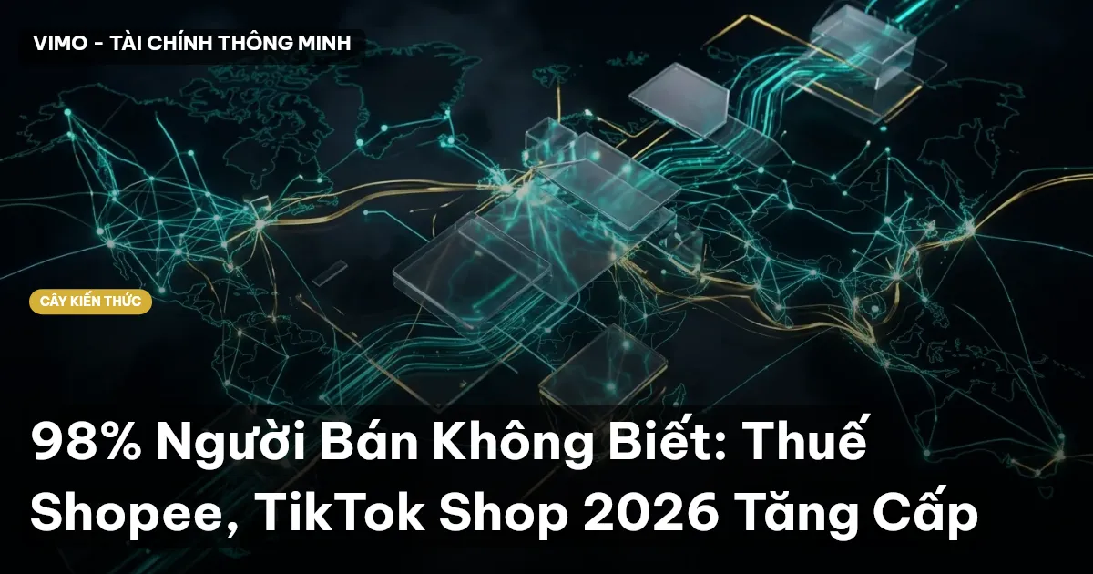 98% Người Bán Không Biết: Thuế Shopee, TikTok Shop 2026 Tăng Cấp