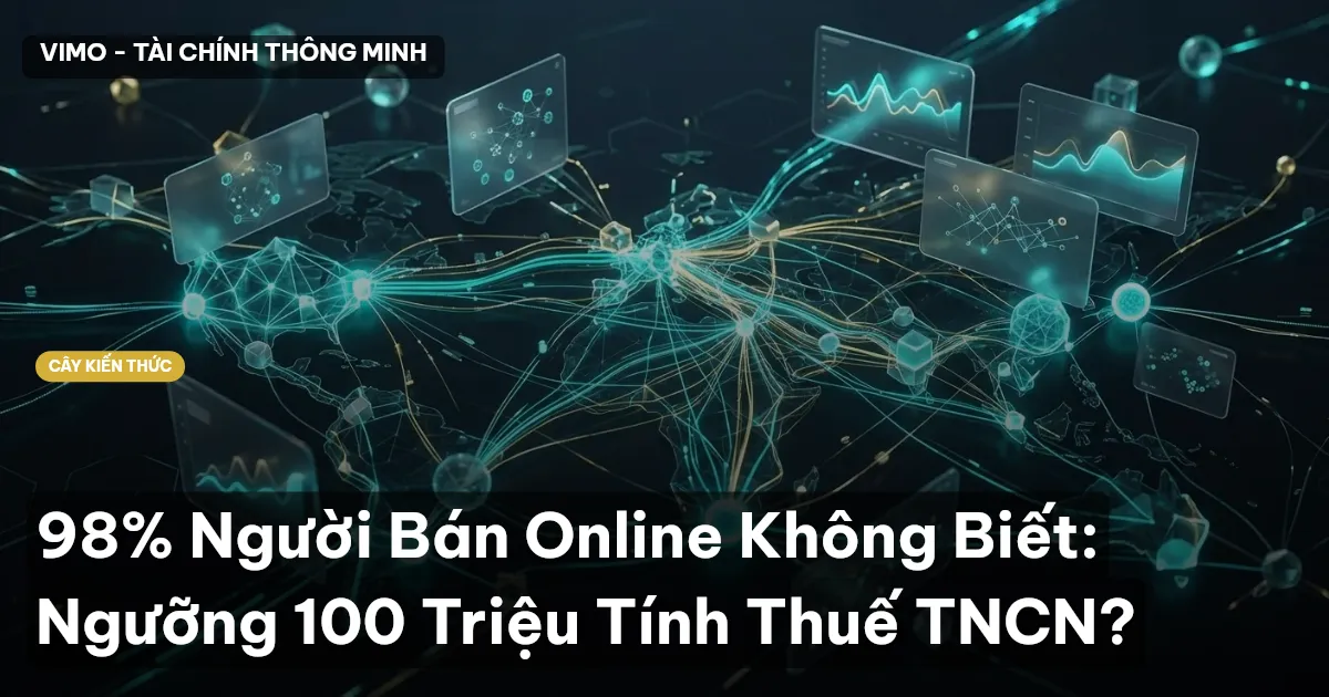98% Người Bán Online Không Biết: Ngưỡng 100 Triệu Tính Thuế TNCN?