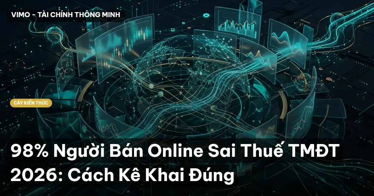 98% Người Bán Online Sai Thuế TMĐT 2026: Cách Kê Khai Đúng