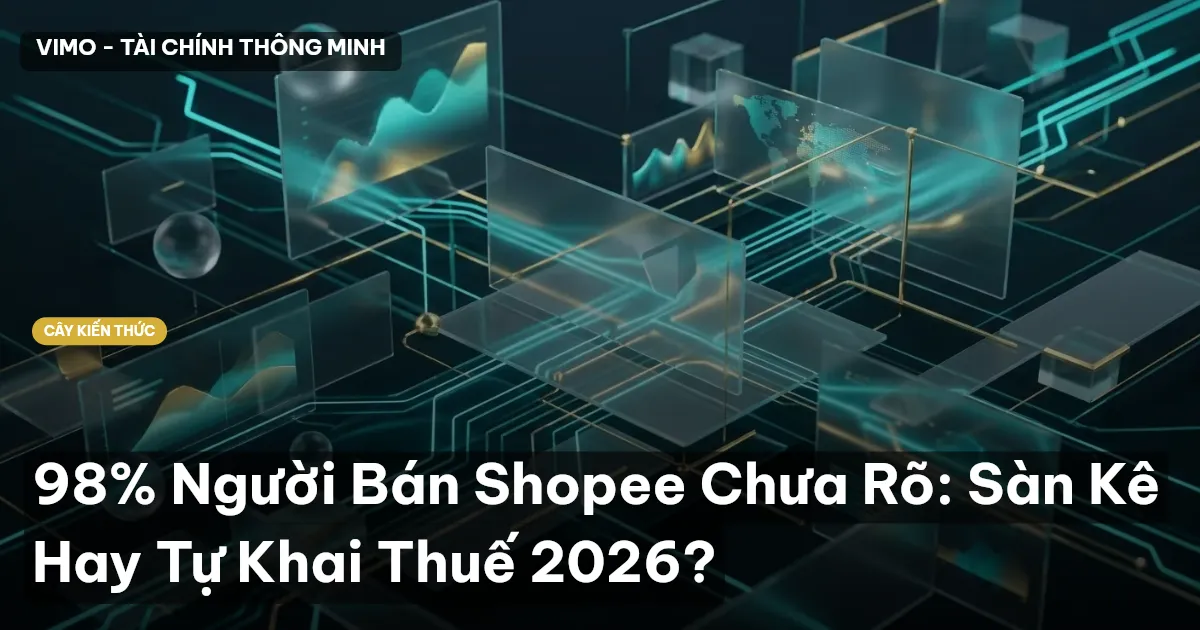 98% Người Bán Shopee Chưa Rõ: Sàn Kê Hay Tự Khai Thuế 2026?