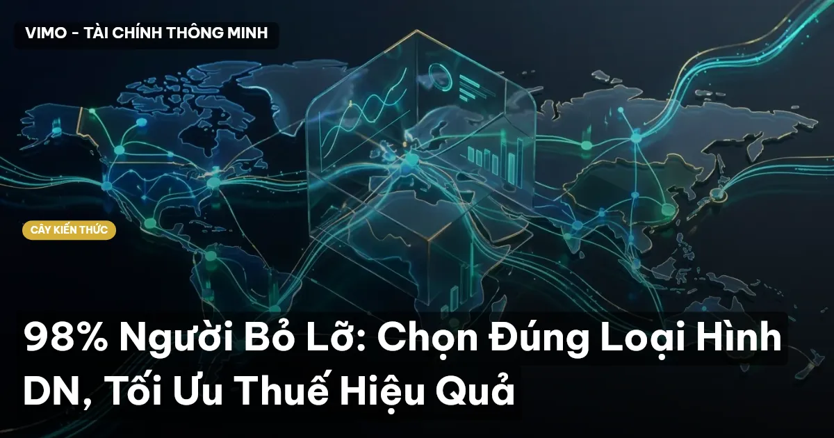 98% Người Bỏ Lỡ: Chọn Đúng Loại Hình DN, Tối Ưu Thuế Hiệu Quả