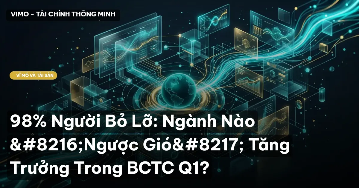 98% Người Bỏ Lỡ: Ngành Nào ‘Ngược Gió’ Tăng Trưởng Trong BCTC Q1?